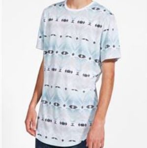 PacSun Trippy Tribal Patterned Scalloped Tee